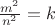 $\frac{m^2}{n^2} = k$