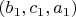 $\left(b_1,c_1,a_1\right)$