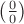 $\left(\frac{0}{0}\right)$