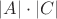 $|A| \cdot |C|$