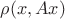 $\rho(x,Ax)$