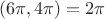 $(6\pi,4\pi)=2\pi$