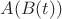 $A(B(t))$