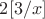 $2[3/x]$