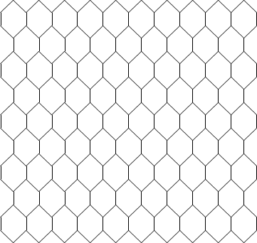 $$
\begin{picture}(200,200)
\multiput(0,0)(0,40){5}{\multiput(10,0)(20,0){10}{\line(1,1){10}}}
\multiput(0,0)(0,40){5} {\multiput(0,10)(20,0){10} {\line(1,-1){10}}}
\multiput(-10,20)(0,40){5}{\multiput(10,0)(20,0){10}{\line(1,1){10}}}
\multiput(10,20)(0,40){5} {\multiput(0,10)(20,0){10} {\line(1,-1){10}}}
\multiput(0,0)(0,40){5} {\multiput(0,10)(20,0){11} {\line(0,1){10}}}
\multiput(10,20)(0,40){4} {\multiput(0,10)(20,0){10} {\line(0,1){10}}}
\end{picture}
$$