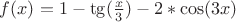 $f(x)=1-\tg(\frac{x}{3})-2*\cos(3x)$