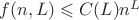 $f(n,L)\leqslant C(L) n^L$
