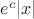 $e^c|x|$