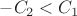 $-C_2<C_1$