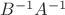 $B^{-1}A^{-1}$