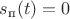 $s_{\text{п}}(t) = 0 $