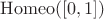 $\operatorname{Homeo}([0,1])$