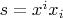 $s=x^ix_i$