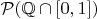 $\mathcal{P}(\mathbb{Q} \cap [0,1])$