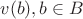 $v(b),b\in B$