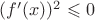 $(f'(x))^2\leqslant 0$