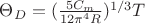 $\Theta_{D}=(\frac{5C_{m}}{12\pi^{4}R})^{1/3}T$