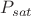 $P_{sat}$