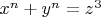 $x^n+y^n=z^3$