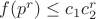 $f(p^r)\le c_1 c_2^r$