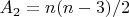 $A_2 = n(n-3)/2$