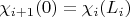 $\chi_{i+1}(0)=\chi_i(L_i)$