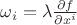 $\omega_i=\lambda\frac{\partial f}{\partial x^i}$