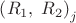 ${\left( {{R_1},\;{R_2}} \right)_j}$ ${\left( {{R_1},\;{R_2}} \right)_j}$