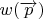 $w(\overrightarrow{p})$