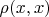 $\rho(x,x)$