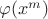 $\varphi(x^m)$