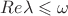 $Re\lambda \leqslant \omega$
