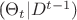 ($\Theta_t|D^{t-1})$ ($\Theta_t|D^{t-1})$
