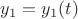 $y_1 = y_1(t)$
