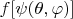 $f[\psi(\theta,\varphi)]$