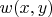 $w(x,y)$
