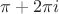 $\pi+2\pi i$