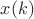 $x(k)$