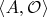 $\langle A,\mathcal{O}\rangle $