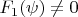 $F_1(\psi)\neq 0$
