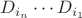 $D_{i_n}\cdots D_{i_1}$