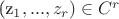 (z_{1},...,z_{r})\in C^{r}