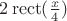 $2 \operatorname{rect}(\frac x 4)$