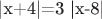 |x+4|=3 |x-8|