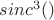 $sinc^3()$