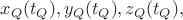 $x_Q(t_Q),y_Q(t_Q),z_Q(t_Q),$ $x_Q(t_Q),y_Q(t_Q),z_Q(t_Q),$