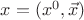 $x=(x^{0},\vec{x})$