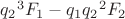 ${q_2}^3{F_1}-{q_1}{q_2}^2{F_2}$