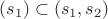 $(s_1) \subset (s_1, s_2)$