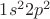$1s^22p^2$